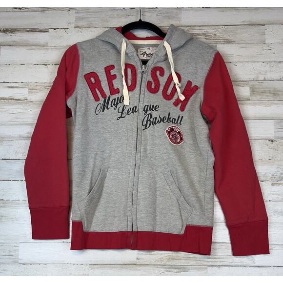 Boston Red Sox Zip Hoodie G-III 4Her by Carl Banks Women’s M MLB Gray Red - Picture 1 of 9